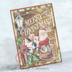 Mikołaj,święta,Boże Narodzenie,kartka - Kartki okolicznościowe - Akcesoria
