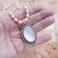 Naszyjniki srebrny,naszyjnik,z kwarcem różowym i perłami