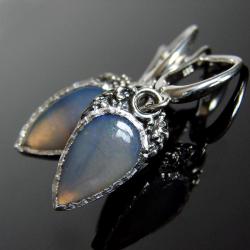 srebro,opal,kolczyki,unikat - Kolczyki - Biżuteria