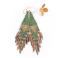 Kolczyki kolczyki indiańskie,boho,zielone