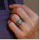 Pierścionki srebrny pierścionek z opalem