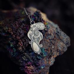wisiorek ośmiornica ze srebra,srebrna ośmiornica - Wisiory - Biżuteria