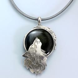 wisior amulet,Marina Noske,wisior z wilkiem - Wisiory - Biżuteria