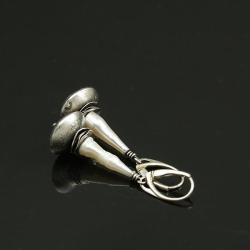 unikatowe kolczyki artystyczne,perła,biwa,srebro - Kolczyki - Biżuteria