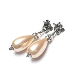 eleganckie,perłowe,kokardy - Kolczyki - Biżuteria