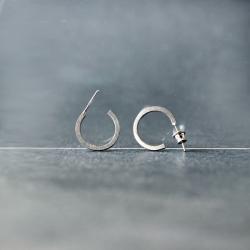 srebrne kolczyki wkrętki,minimalistyczne kolczyki - Kolczyki - Biżuteria