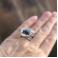 Pierścionki srebrny pierścionek z kryształem górskim