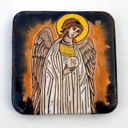 Beata Kmieć,ikona,anioł stróż,ceramika - Ceramika i szkło - Wyposażenie wnętrz