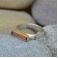 Pierścionki minimalistyczny,surowy pierścionek z turmalinem