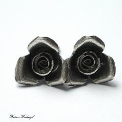 sztyfty,róże,romantyczne,drobne,kwiaty - Kolczyki - Biżuteria