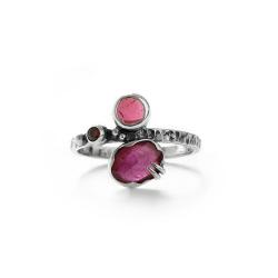 pierscionek z rubinem,rubinowy pierścionek - Pierścionki - Biżuteria