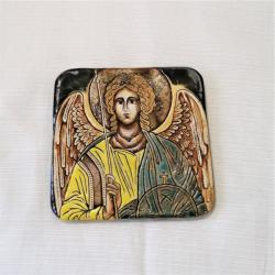 Beata Kmieć,ikona ceramiczna,anioł,archanioł - Ceramika i szkło - Wyposażenie wnętrz