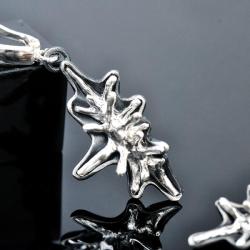 srebrne kolczyki,abstrakcyjne kolczyki - Kolczyki - Biżuteria