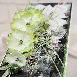 kartka,życzenia,kwiaty ręcznie wykonane - Kartki okolicznościowe - Akcesoria