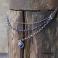 Naszyjniki bajkowa biżuteria,retro,lapis lazuli i srebro