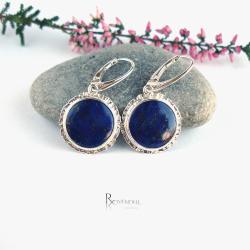 lapis lazuli,granatowe kolczyki - Kolczyki - Biżuteria
