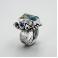 Pierścionki srebrny pierścionek z boulder opalem