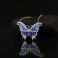 Wisiory srebrny wisior motyl,niebieski motyl naszyjnik