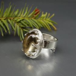 pierścionek,cytryn,regulowany,z kamieniem - Pierścionki - Biżuteria
