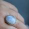 Pierścionki pierścionek kamień księżycowy srebro