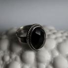 Pierścionki pierścionek,srebro,onyx,czarny,filigran