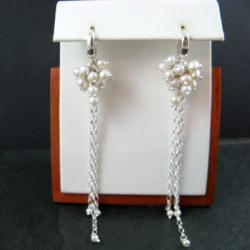 perłowe,długie - Kolczyki - Biżuteria