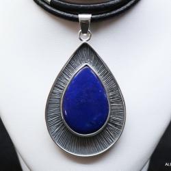 wisior z lapis lazuli,srebro,wisiory,biżuteria - Wisiory - Biżuteria