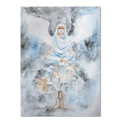 akwarela,anioł,obraz - Obrazy - Wyposażenie wnętrz