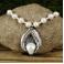 Naszyjniki srebrny naszyjnik z perłą na perłach