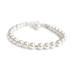 bransoletka z białymi perłami - Bransoletki - Biżuteria