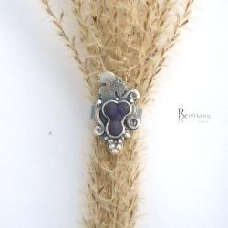 chalcedon gronowy,pierścień - Pierścionki - Biżuteria