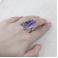 Pierścionki z czaroitem,fioletowy pierścionek,srebrny