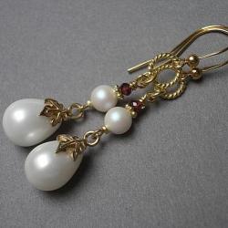 eleganckie,stylowe,perłowe - Kolczyki - Biżuteria