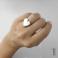 Pierścionki pierścionek srebrny,metaloplastyka,serce