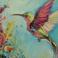 Obrazy abstrakcja,koliber,ptak,kwiaty,humming bird