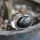 Pierścionki pierścionek srebro czarny turmalin