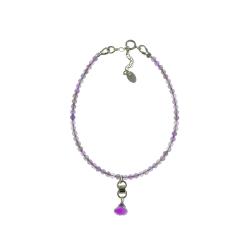 bransoletka,fioletowa,minimalistyczna,delikatna - Bransoletki - Biżuteria