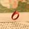 Pierścionki pierścionek z peridotem,czerwony pierścionek