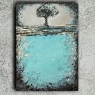 Obrazy drzewo,tree,blue,prezent,abstrakcja,nowoczesn