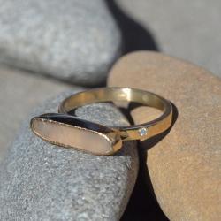 surowy pierścionek,złoty pierścionek - Pierścionki - Biżuteria