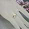 Pierścionki srebny pierścionek,z perłą,kwiat,regulowany
