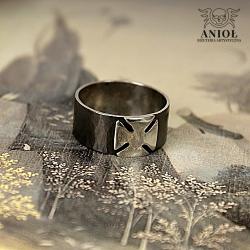 pierścień z krzyżem maltańskim,obrączka - Dla mężczyzn - Biżuteria