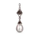 Wisiory wisiorek,z perłami,srebrny,prezent dla eleganckiej