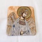 Ceramika i szkło Beata Kmieć,anioł,Stróż,ikona ceramiczna