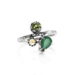 szmaragd,zielony kamien,ze szmaragdem - Pierścionki - Biżuteria