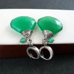 zielone,okazałe - Kolczyki - Biżuteria