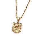 Wisiory złocony wisiorek z kotem,biżuteria z kotami