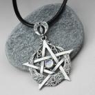 Wisiory pentagram,księżyc,magiczny,czarownica,wicca