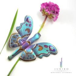 tytan,broszka,motyl,biżuteria artystyczna - Broszki - Biżuteria