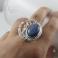 Pierścionki kyanit,niebieski,duży pierścionek,